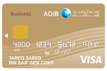 ADIB Business Gold Covered Card